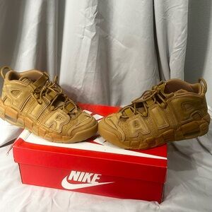 Nike Boys or women Air More Uptempo Sneakers - Tan
